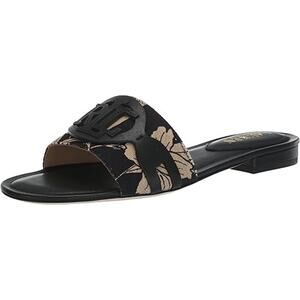 Lauren Ralph Lauren Women's Alegra Sandal black/tan 7B new floor sample